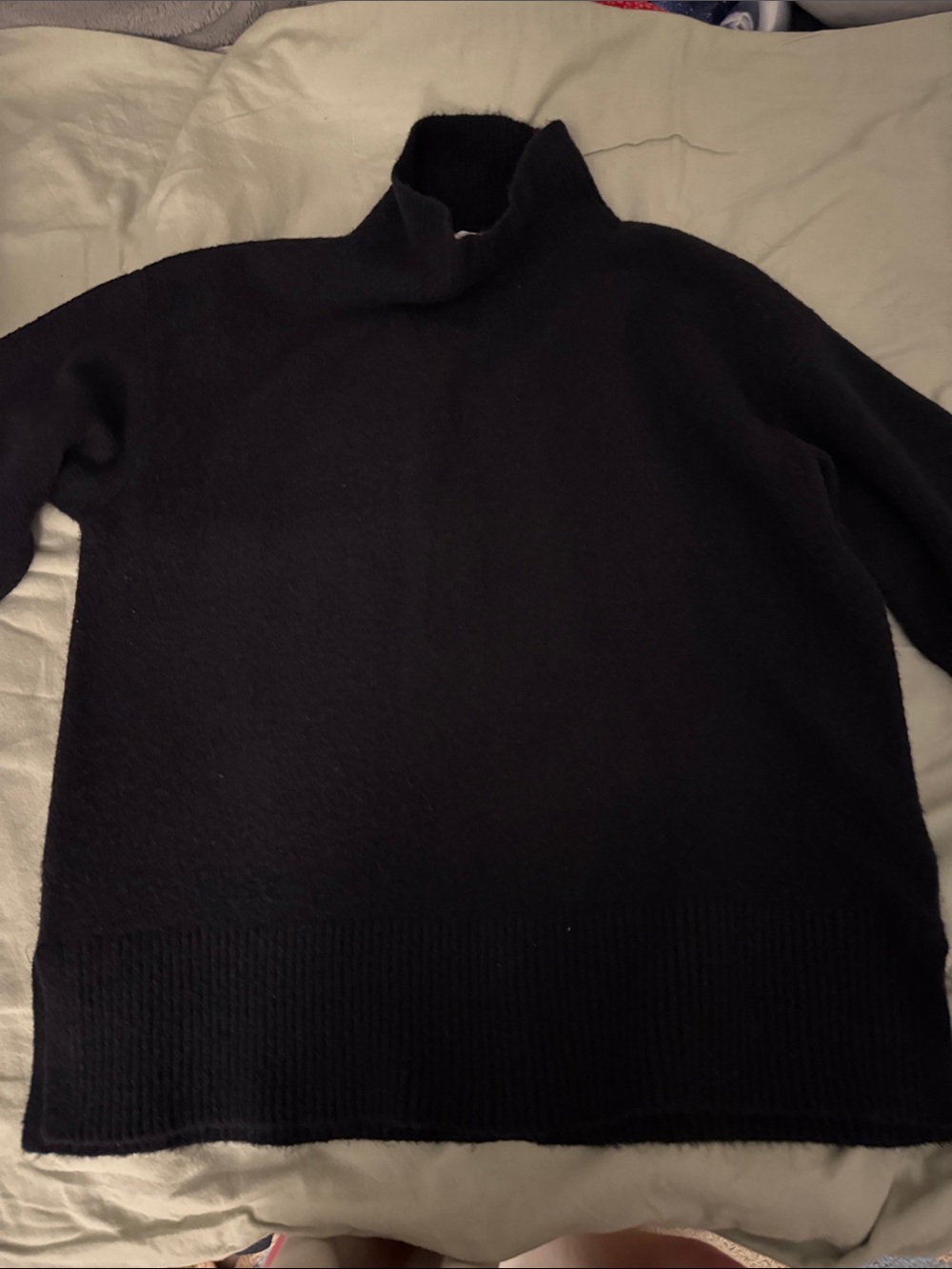 J. Crew Women’s Black Mockneck “Extra Soft” Yarn Sweater Merino and others Blend